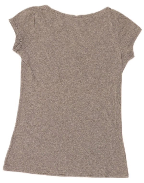 Женская футболка с рисунком Snoopy Regular Fit Benetton Top UK 10, маленький серый цвет