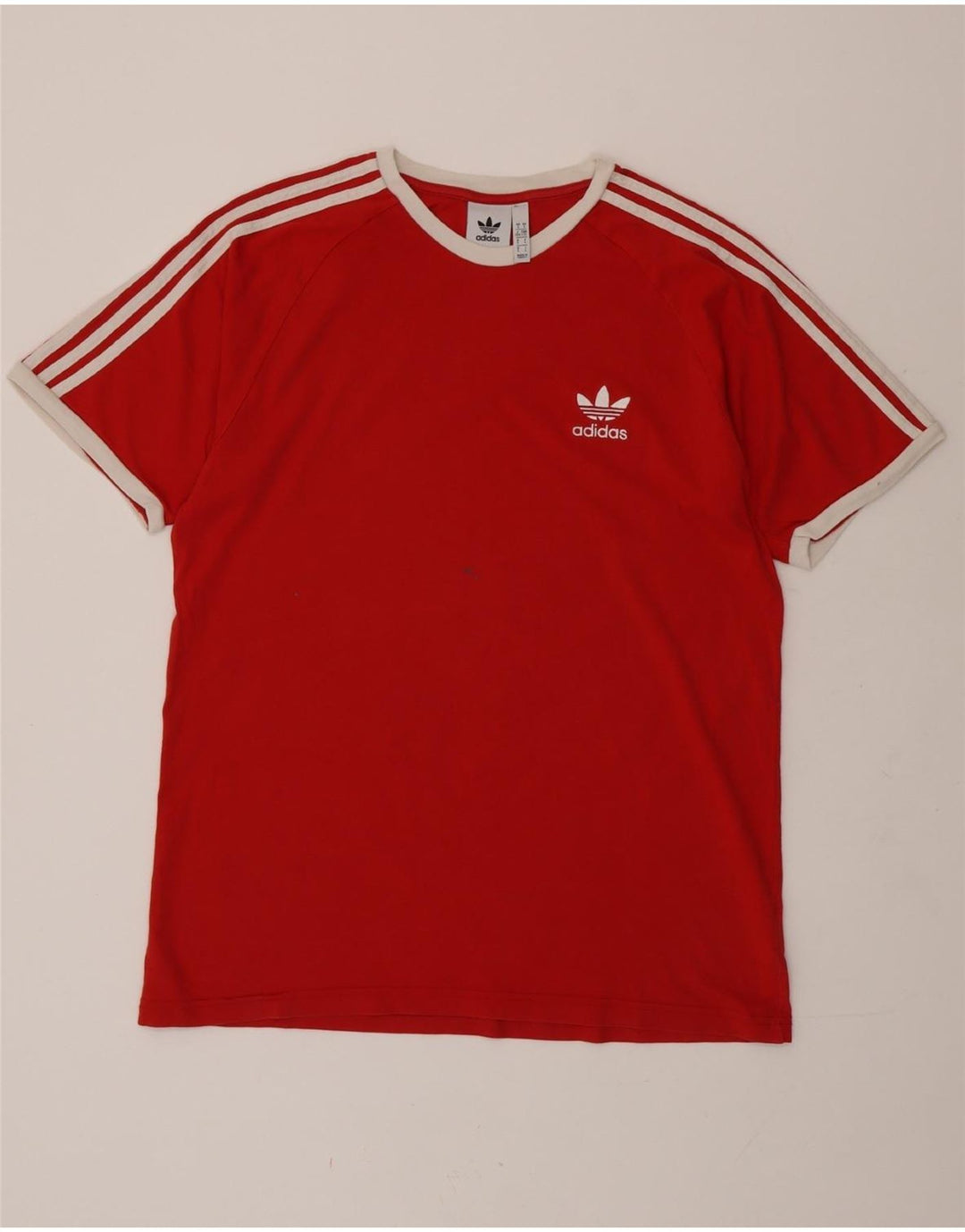 Мужская футболка ADIDAS, большой красный хлопок