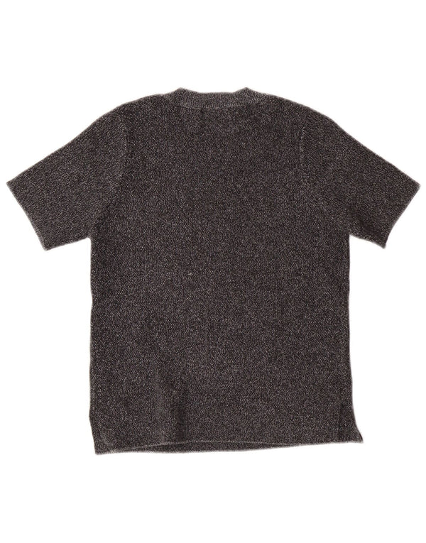 Женская укороченная футболка ZARA UK 8, маленькая серая