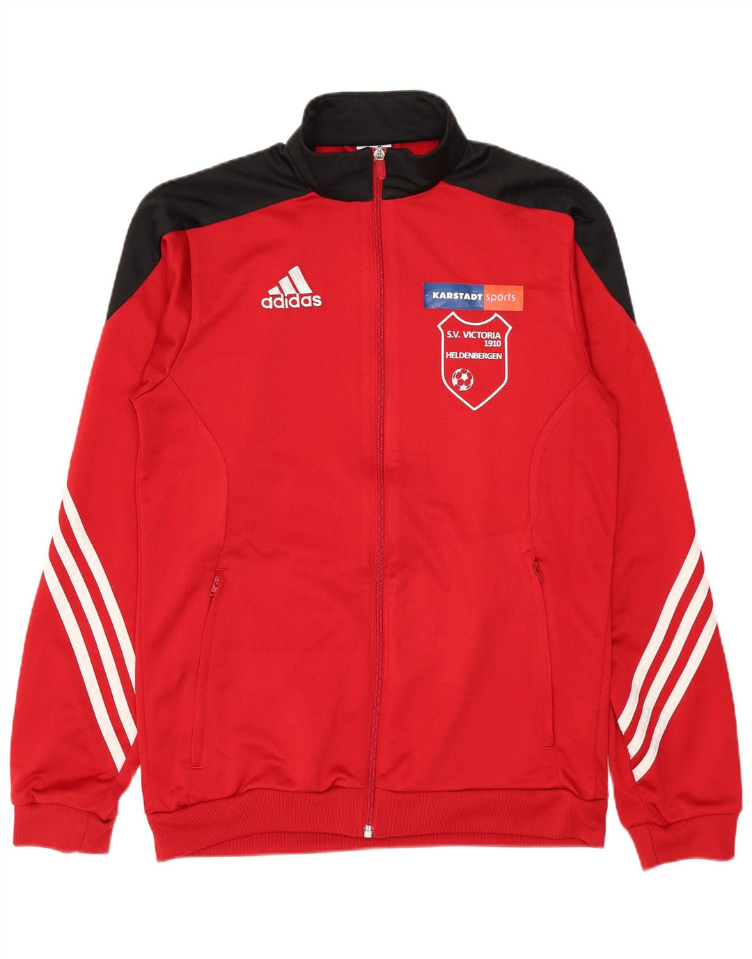 Мужской спортивный костюм Adidas с графическим рисунком, верхняя куртка, маленький красный полиэстер с цветными блоками