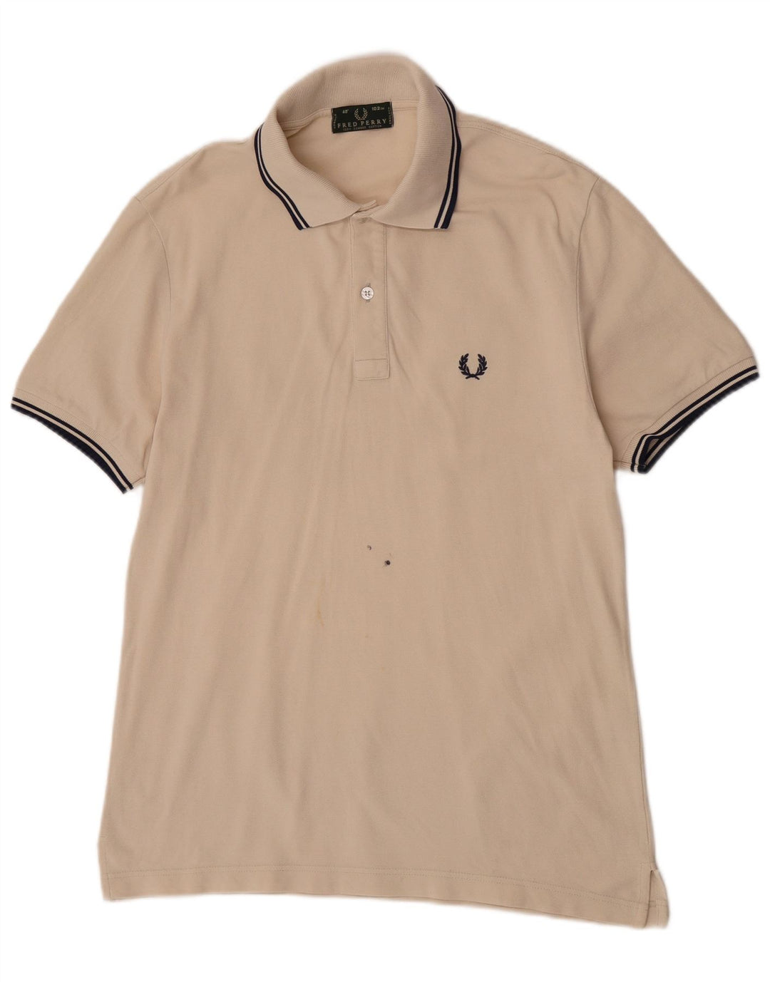 Мужская рубашка-поло Fred Perry среднего бежевого цвета, хлопок