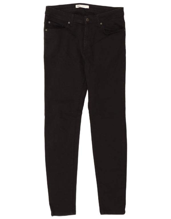 Мужские джинсы скинни Zara EU 42, большие W32 L29, черный хлопок