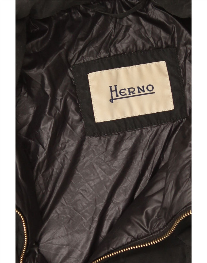 Женская стеганая куртка Herno IT 46 большая черная