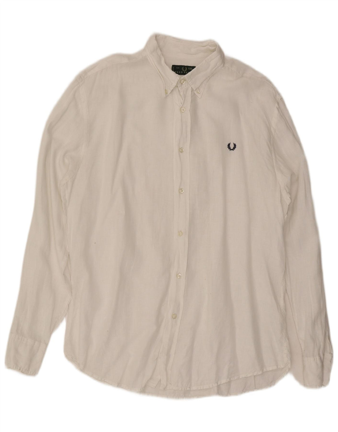 Мужская рубашка Fred Perry 2XL, белая льняная