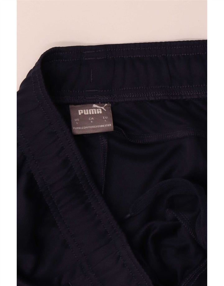 Мужские спортивные брюки Puma, большие темно-синие, полиэстер