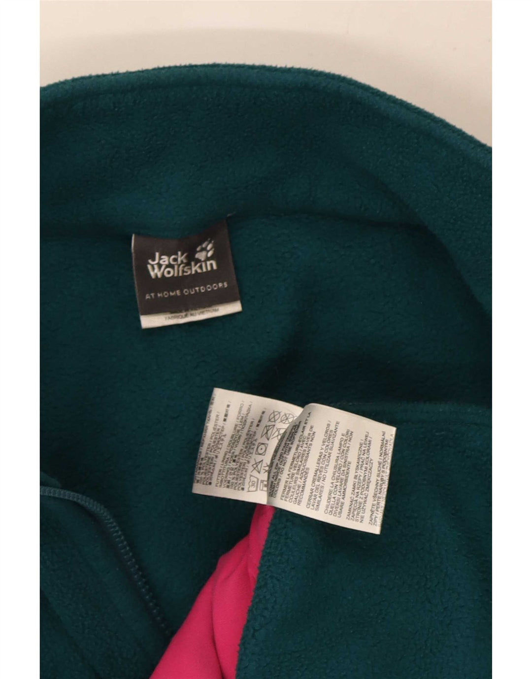 Женская флисовая куртка с подкладкой Jack Wolfskin, Великобритания, 12/14, средний зеленый полиэстер