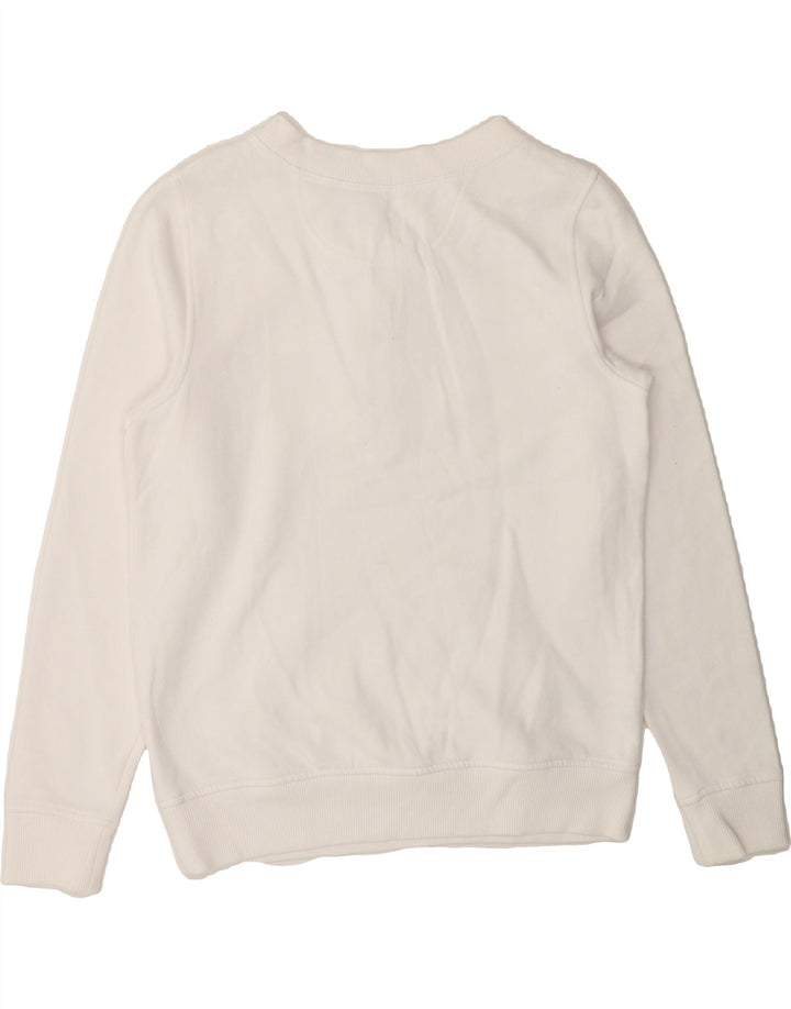 EDDIE BAUER Womens Sweatshirt Jumper UK 14 Medium White Cotton Vintage Eddie Bauer and Second-Hand Eddie Bauer from Messina Hembry 