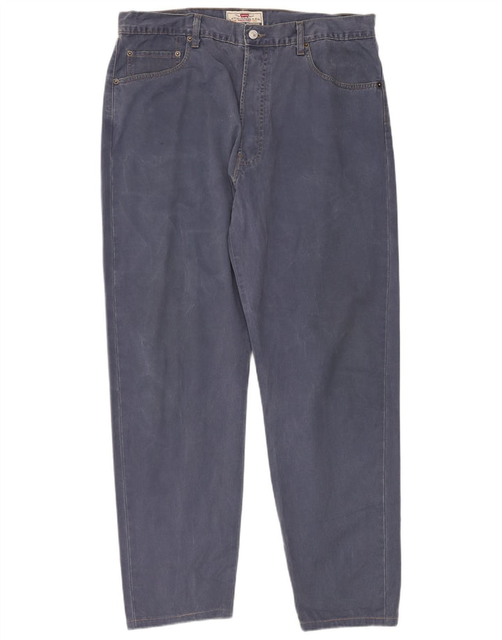 Мужские зауженные джинсы LEVI'S 451 W38 L30 синие, хлопок