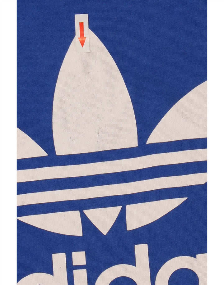 Мужская футболка с рисунком Adidas Top Medium Blue Cotton