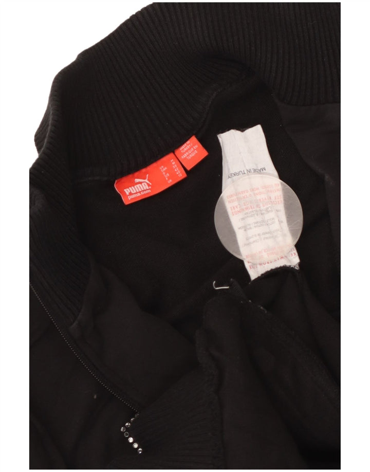 Женский спортивный костюм Puma с графическим рисунком UK 12, средний черный с цветными блоками