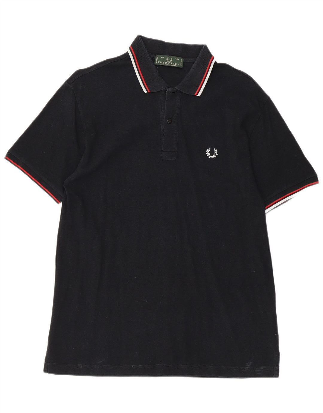 Мужская рубашка поло Fred Perry, большой черный хлопок