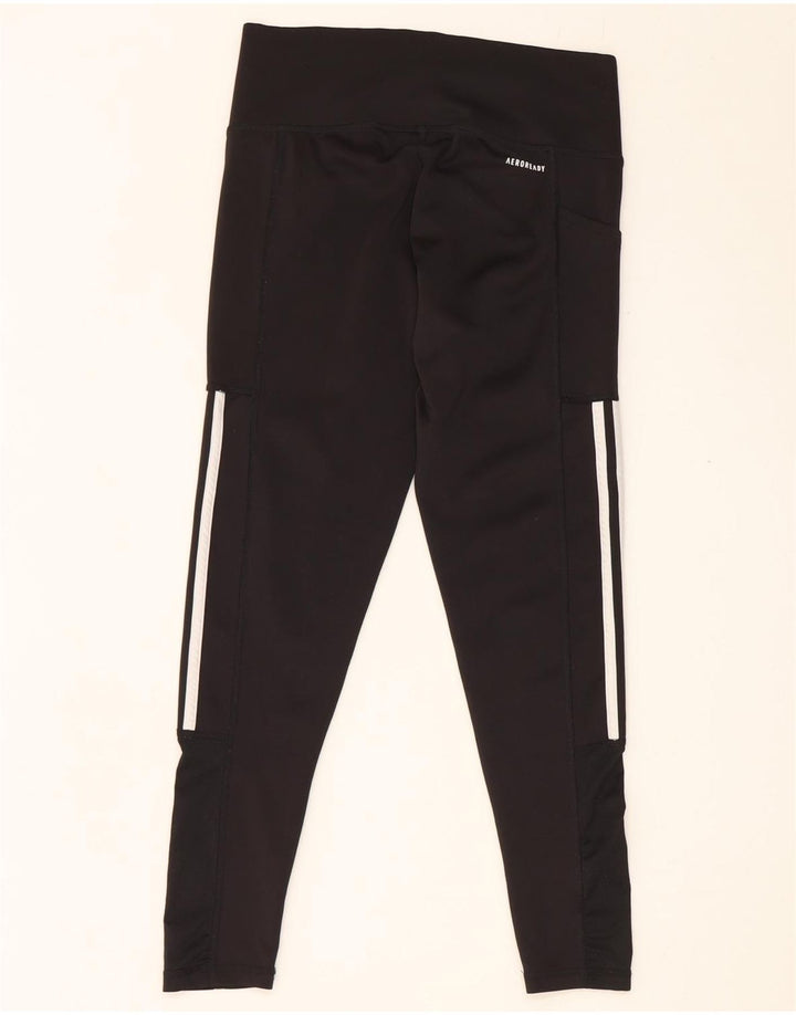 Женские леггинсы Adidas Aeroready UK 12/14, средний черный полиэстер