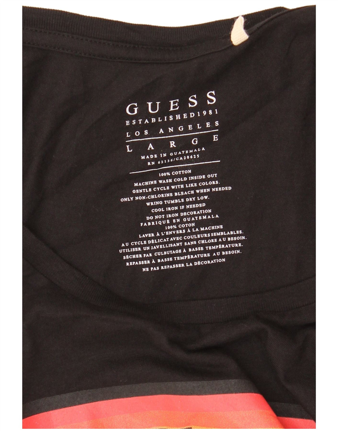 Мужской жилет Guess с рисунком, большой черный хлопок