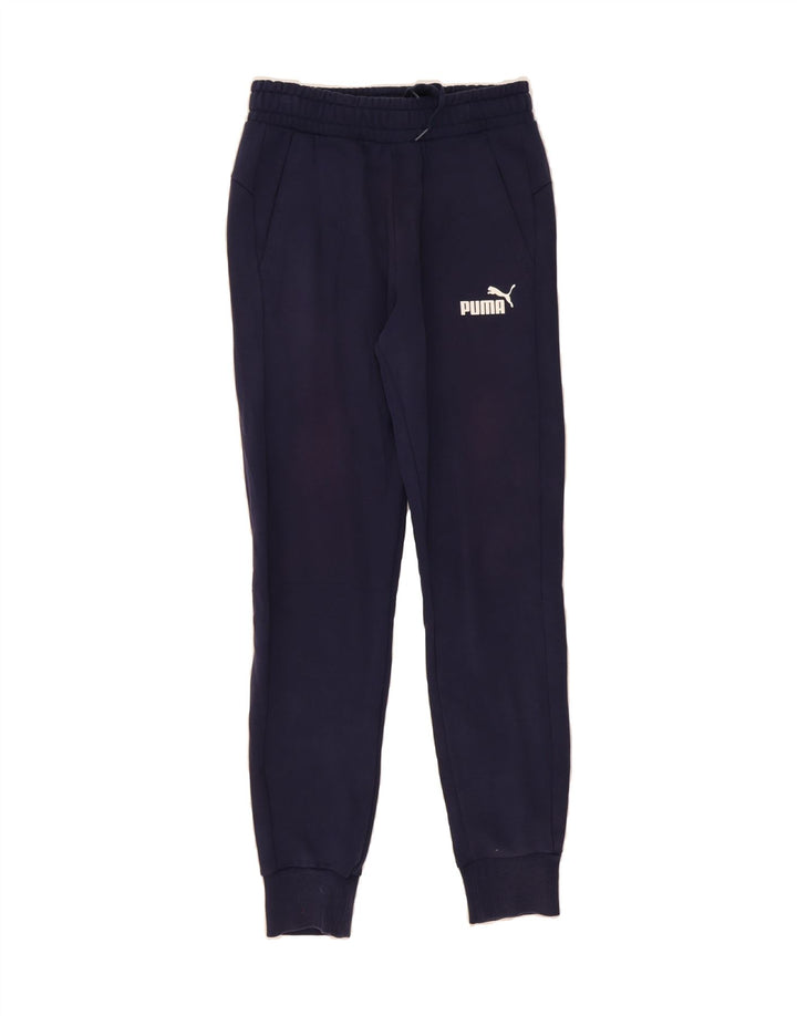 PUMA Mens Tracksuit Trousers Joggers Small Navy Blue Cotton Vintage Puma and Second-Hand Puma from Messina Hembry 