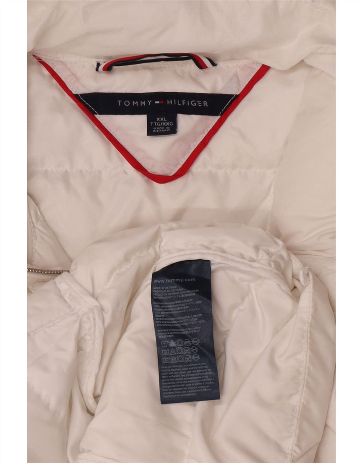 Женская стеганая куртка Tommy Hilfiger UK 20 2XL, белый полиамид
