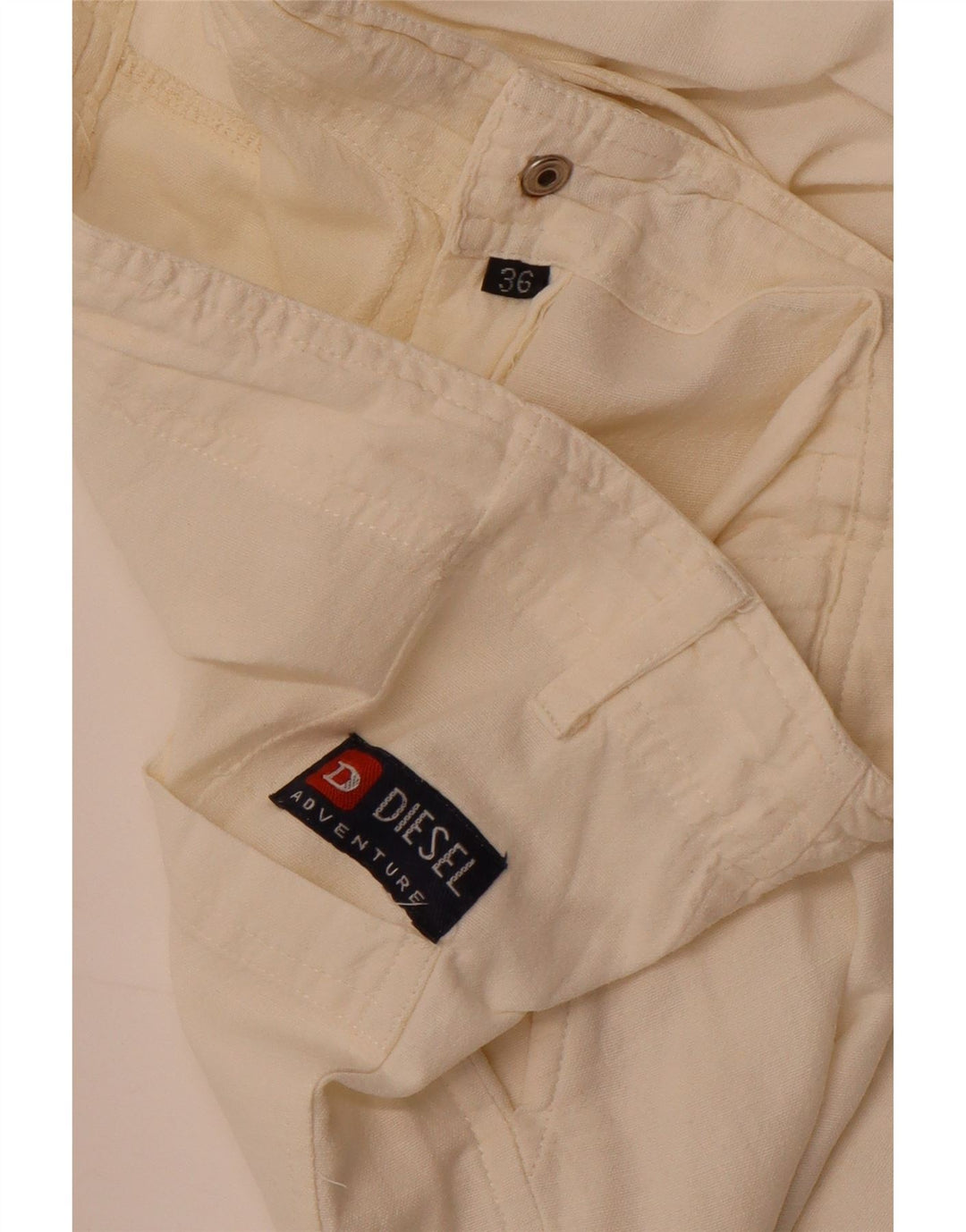 Женские широкие брюки Diesel W36 L27 Off White