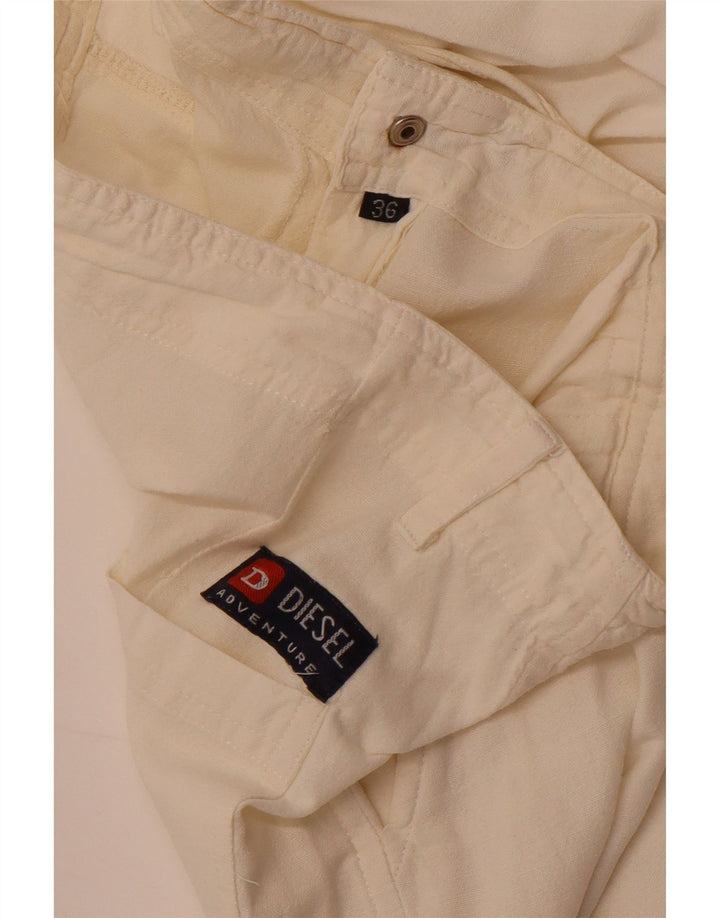 Женские широкие брюки Diesel W36 L27 Off White