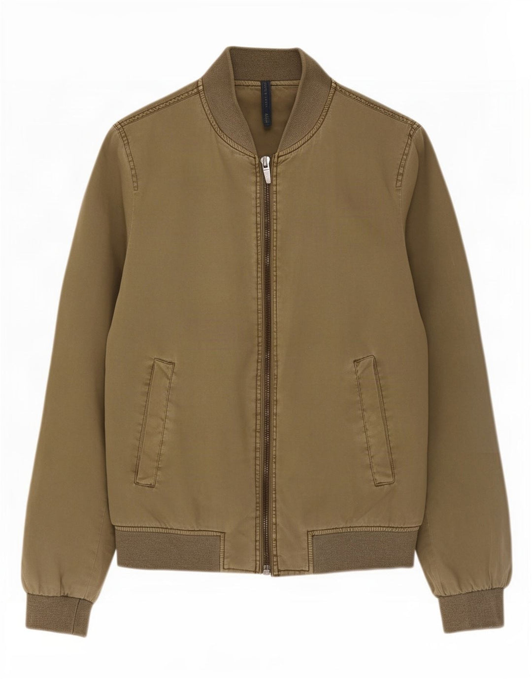 Мужская куртка-бомбер Zara UK 36, маленький цвет хаки, хлопок
