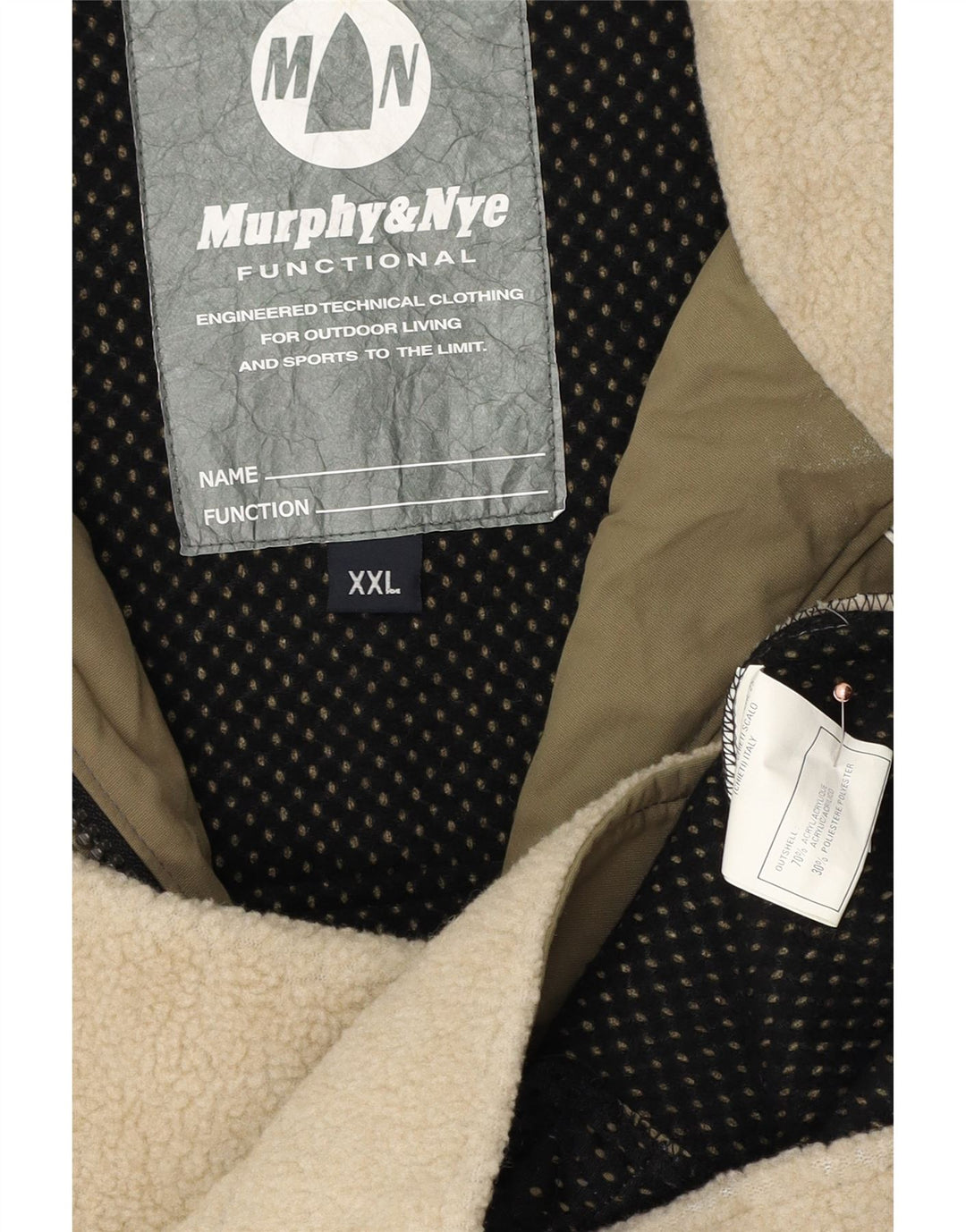 Мужская флисовая куртка Murphy & Nye UK 44 2XL зеленая, акрил с цветными блоками