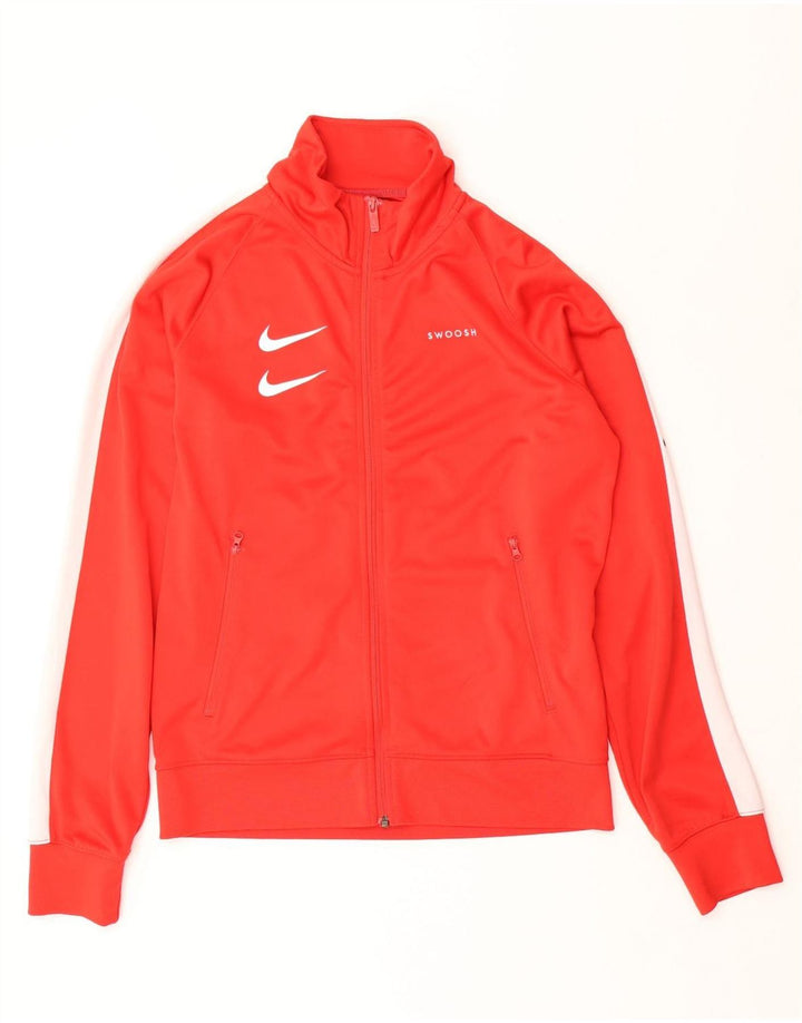 Мужская спортивная куртка с логотипом Nike Swoosh, маленькая красная с цветными блоками