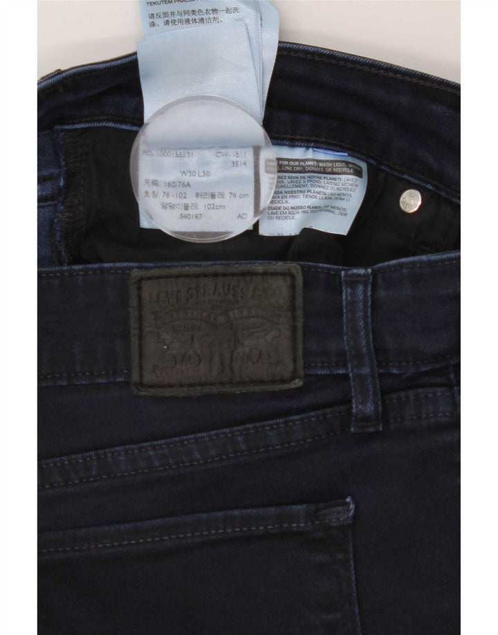 Женские джинсы Levi's 712 Slim W30 L30 Темно-синие, хлопок