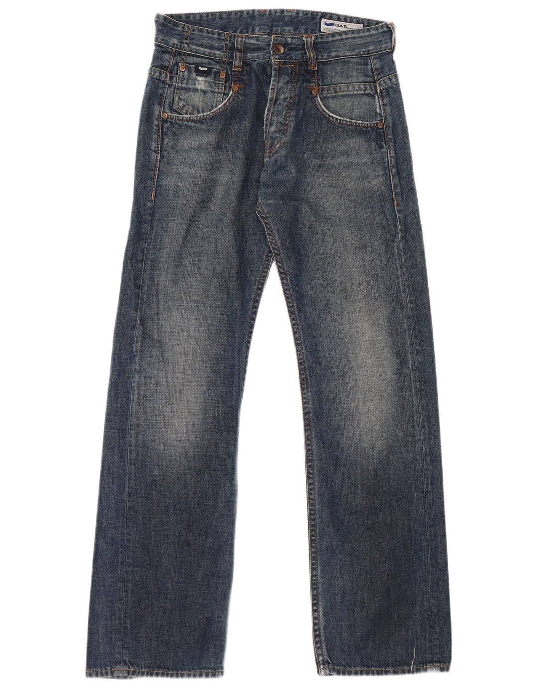 Мужские джинсы Gas Bootcut W30 L32, синие, хлопок