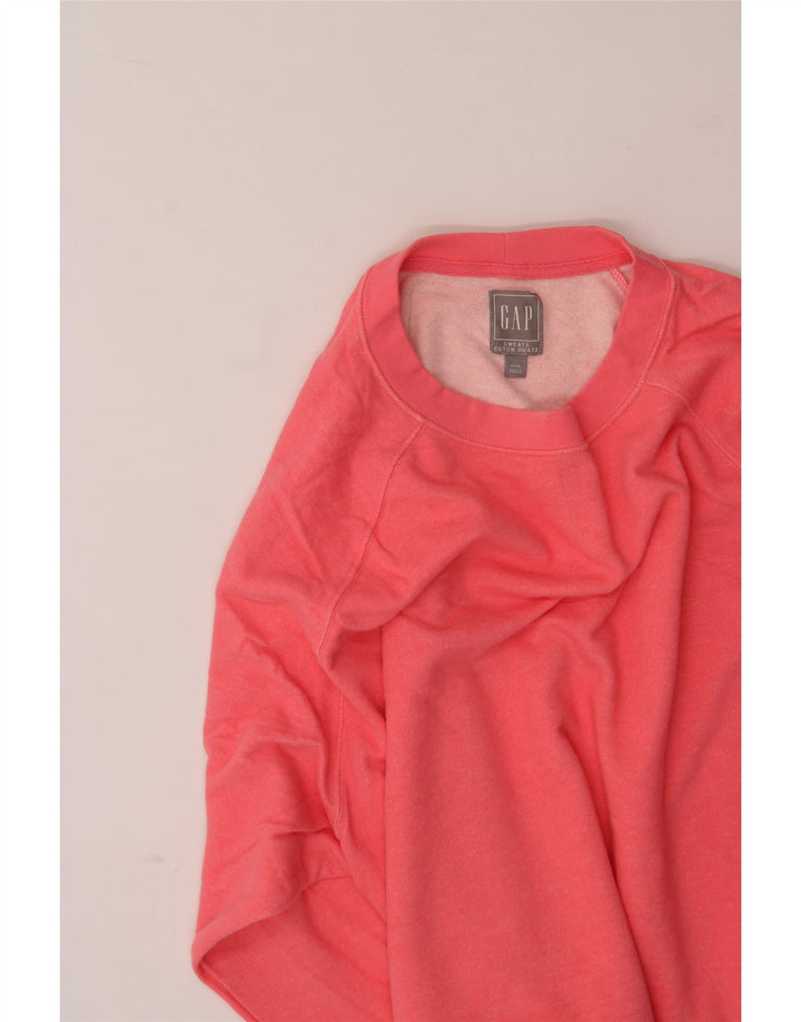 GAP Womens Oversized Sweatshirt Jumper UK 18 XL Pink Cotton Vintage Gap and Second-Hand Gap from Messina Hembry 