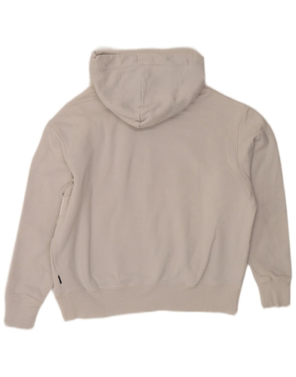 Женский укороченный джемпер с капюшоном Converse Oversized с рисунком UK 6 XS, серый хлопок
