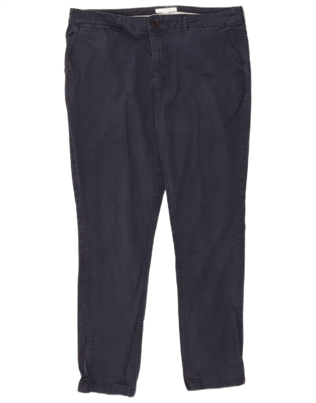 Мужские узкие брюки-чиносы White Stuff UK 14, большие W37 L28, темно-синие, хлопковые