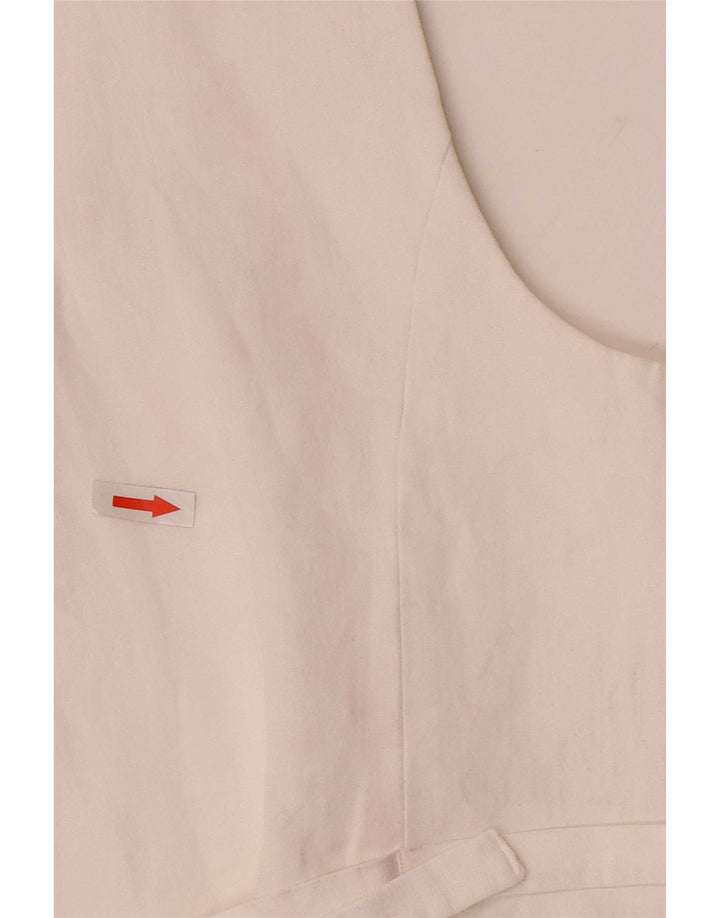 Женский жилет Zara UK 10, маленький, белый, вискоза