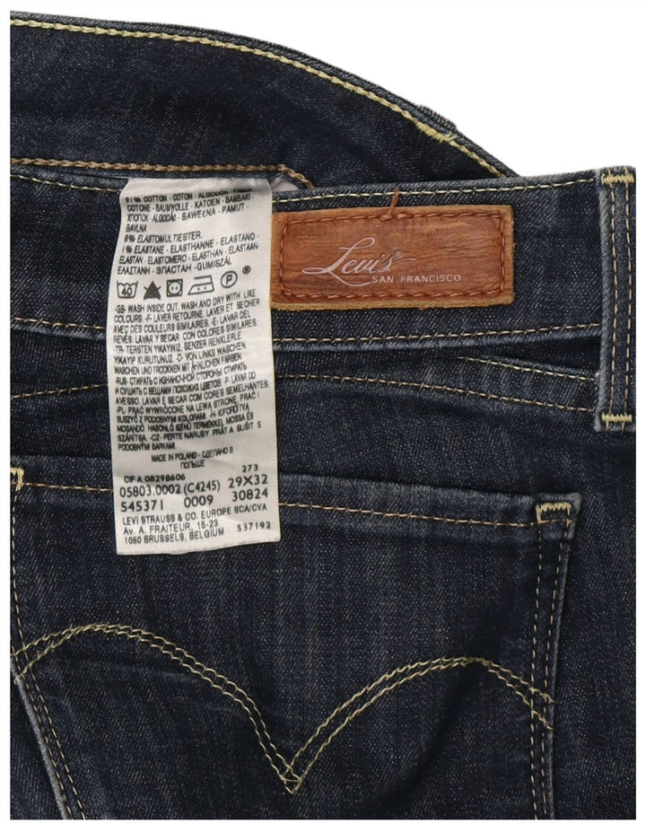 Женские джинсы скинни LEVI'S Bold Curve W29 L32 Темно-синие, хлопок