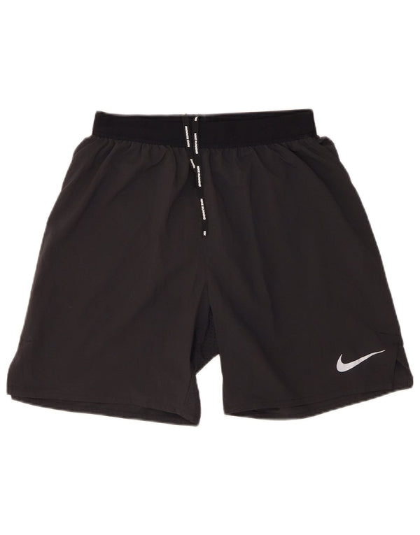 Мужские спортивные шорты Nike Dri Fit, маленькие черные, из полиэстера