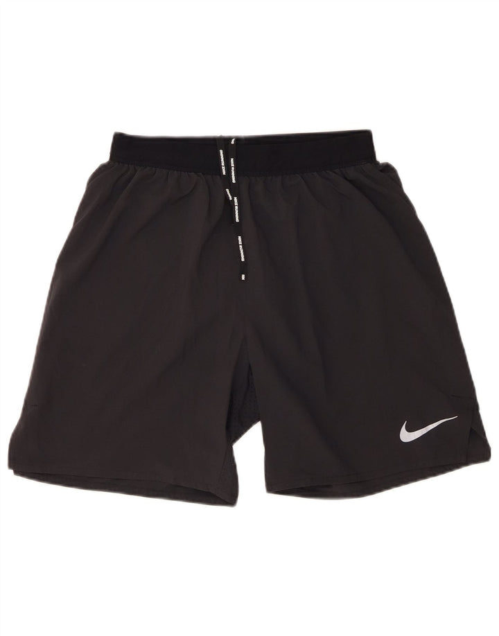Мужские спортивные шорты Nike Dri Fit, маленькие черные, из полиэстера