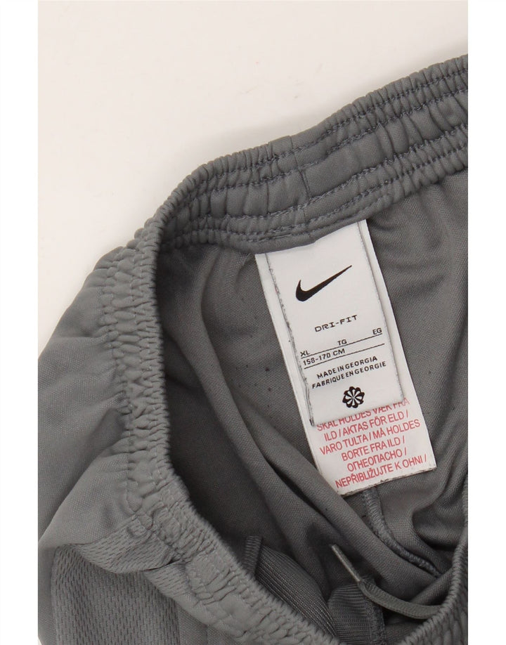 Спортивные брюки Nike Dri Fit для мальчиков 13–14 лет, серый полиэстер, размер XL