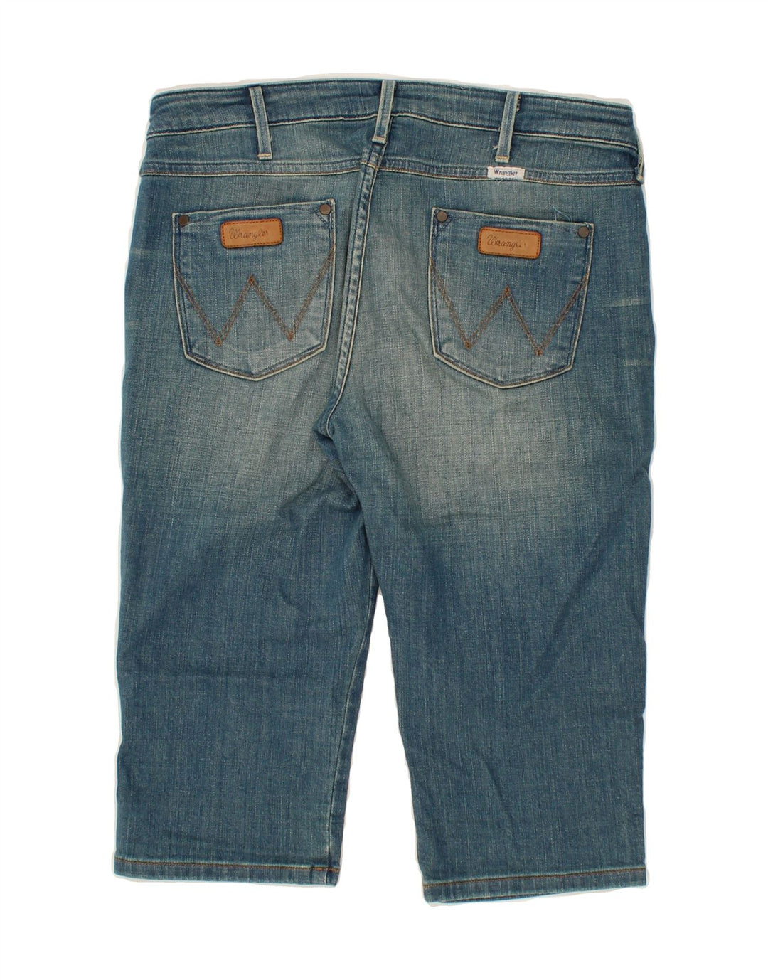 WRANGLER Womens Elle Bermuda Denim Shorts W30 Medium Blue Cotton Vintage Wrangler and Second-Hand Wrangler from Messina Hembry 