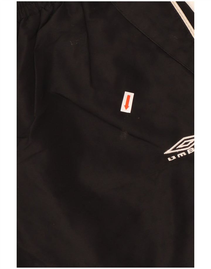 Мужские спортивные шорты-бермуды с рисунком Umbro, большие черные из полиэстера