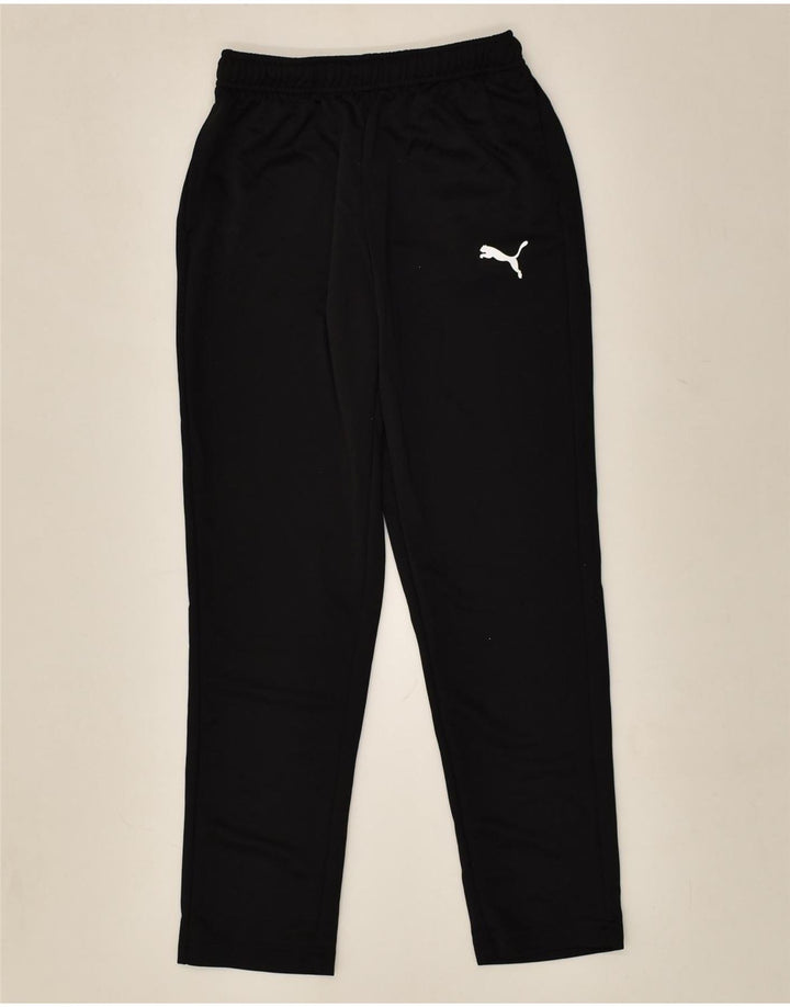 PUMA Boys Tracksuit Trousers 11-12 Years Black Polyester | Vintage Puma | Thrift | Second-Hand Puma | Used Clothing | Messina Hembry 