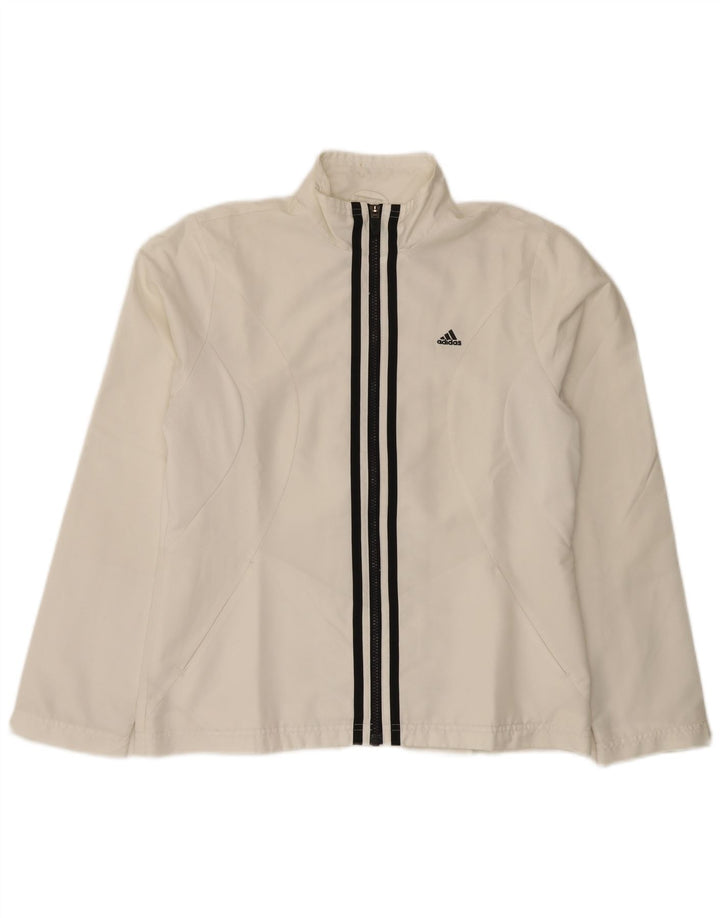 Женский спортивный костюм Adidas Top Jacket UK 14, средний белый полиэстер