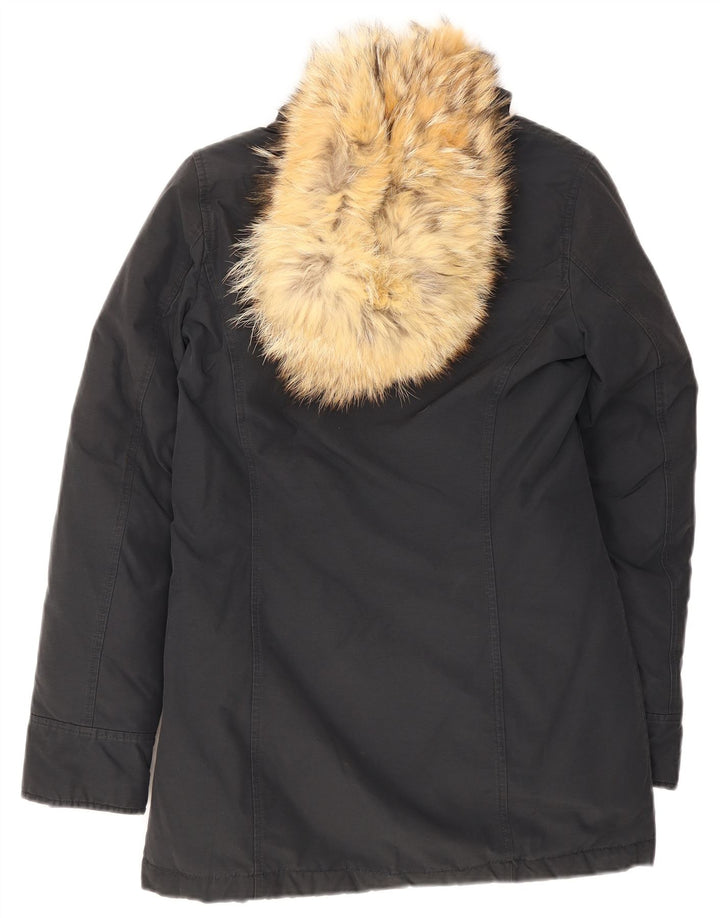 Женская парка Woolrich с капюшоном UK 6 XS Темно-синий