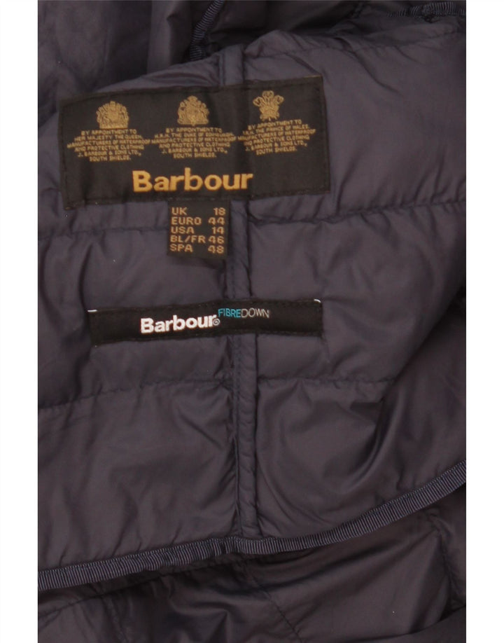 Женская утепленная куртка Barbour UK 18 XL Темно-синяя