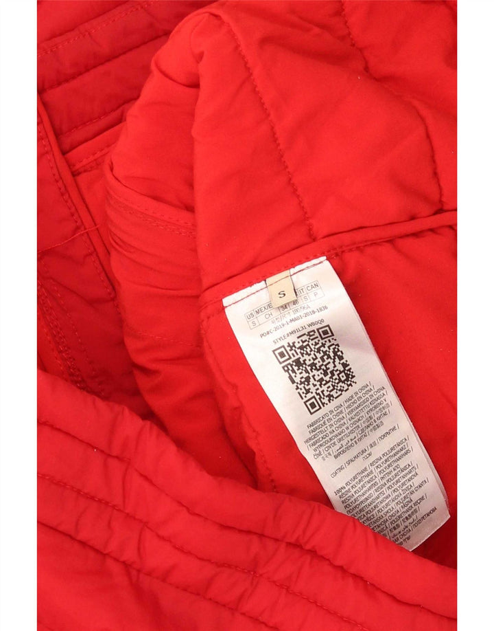 Мужская стеганая куртка Guess UK 36, маленькая красная, из полиэстера, спортивная