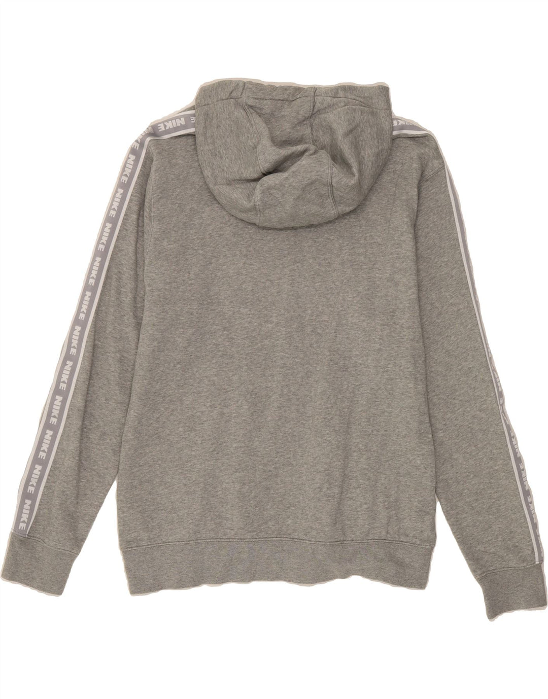 NIKE Mens Graphic Hoodie Jumper Medium Grey Colourblock Cotton Vintage Nike and Second-Hand Nike from Messina Hembry 