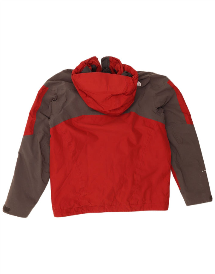 Мужская ветровка The North Face Hyvent UK 38, средний красный цвет с цветными блоками