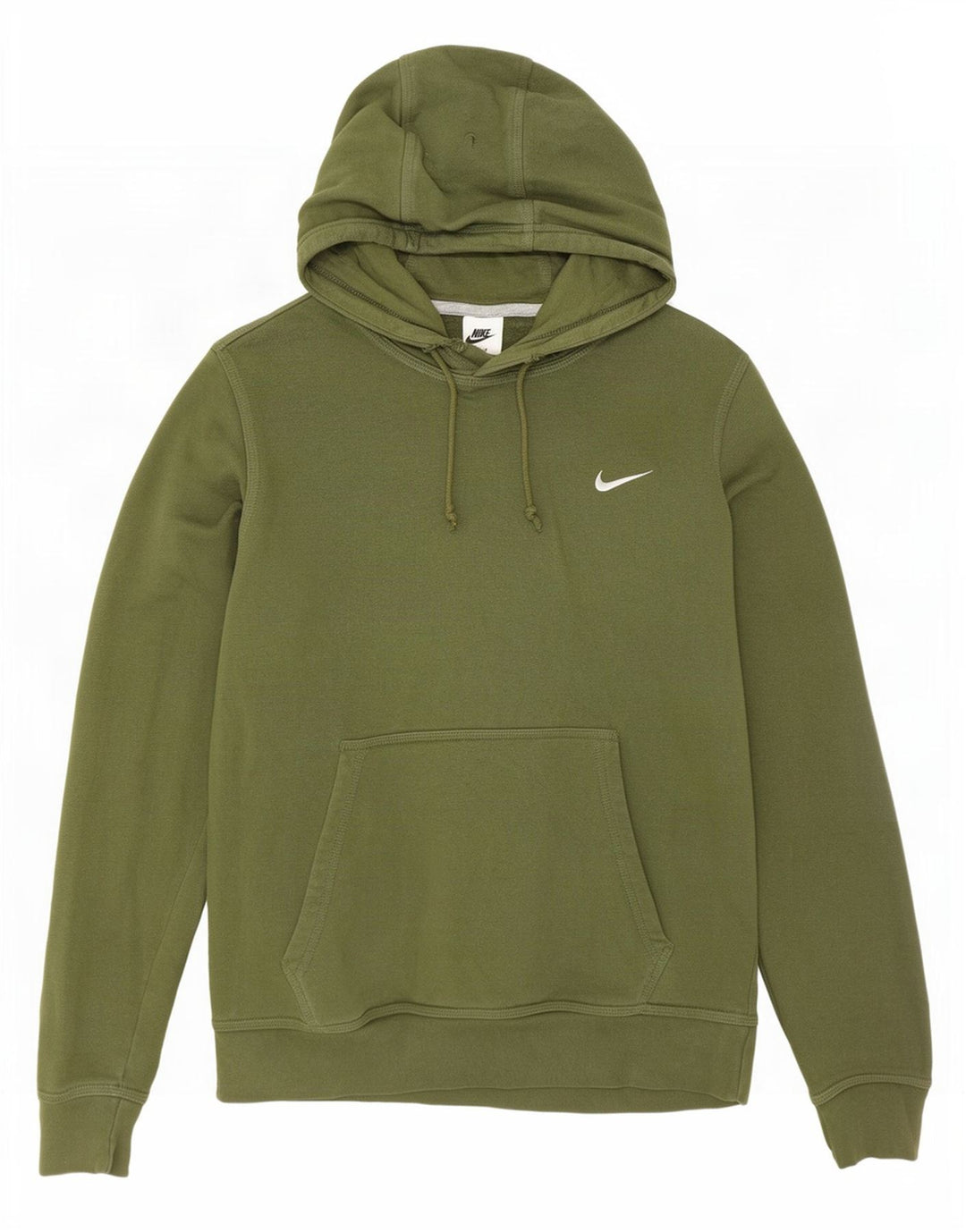 Мужской джемпер с капюшоном Nike среднего размера, хаки, хлопок