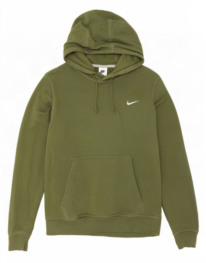 Мужской джемпер с капюшоном Nike среднего размера, хаки, хлопок