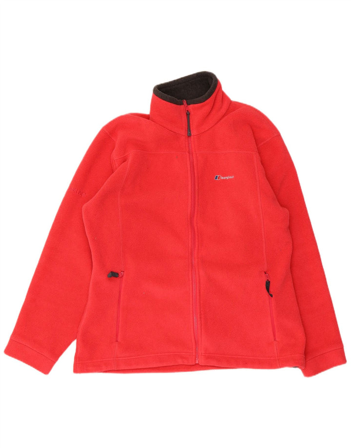 Женская флисовая куртка Berghaus UK 14, большой красный полиэстер