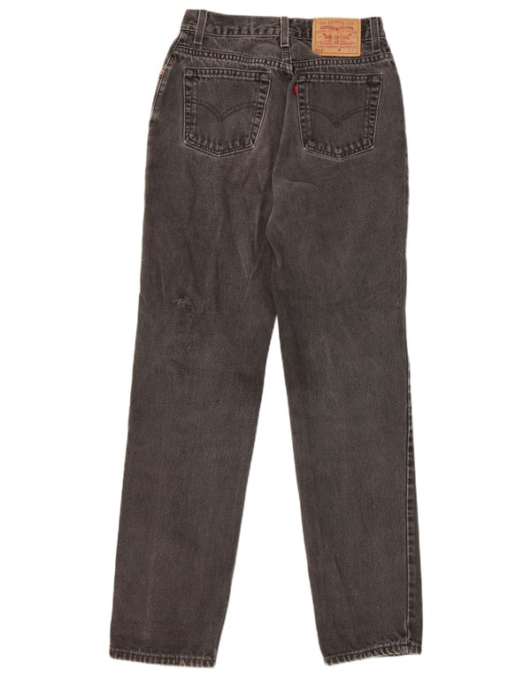 Женские прямые джинсы узкого кроя Levi's 512 США 9, средние W26 L31, черный хлопок