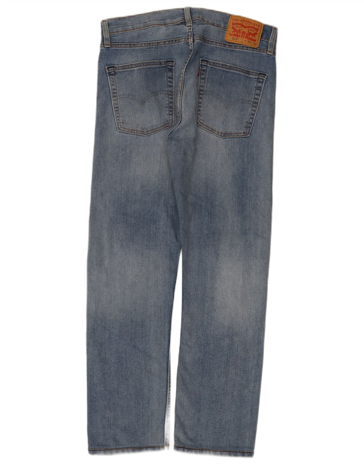 Мужские прямые джинсы Levi's 513 W32 L28 синие, хлопок