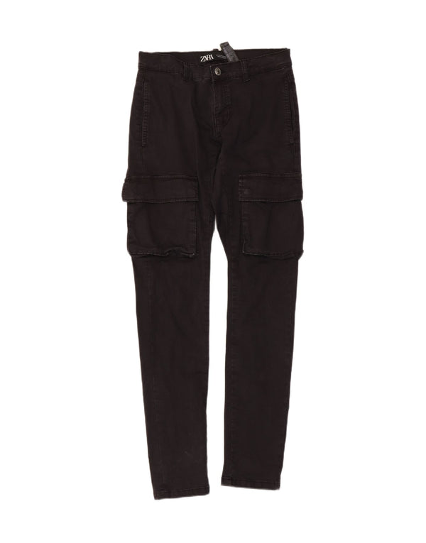 Мужские брюки-карго Zara EU 36 XS W29 L31, черные, хлопковые
