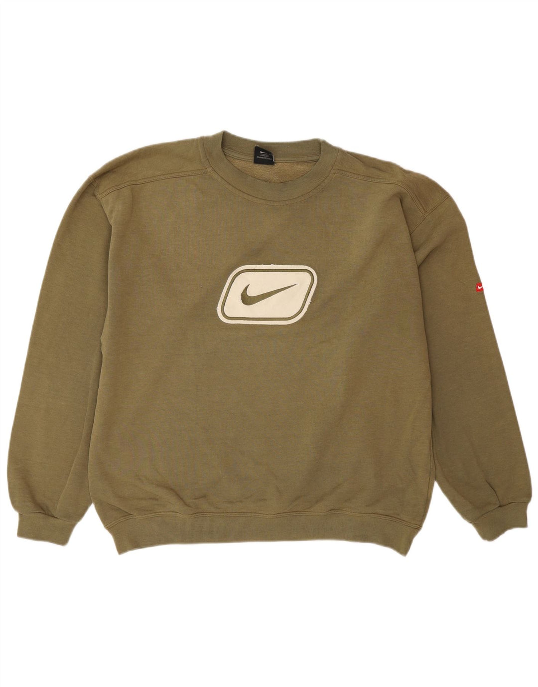 Мужской джемпер с рисунком Nike UK 42/44, большой, хаки